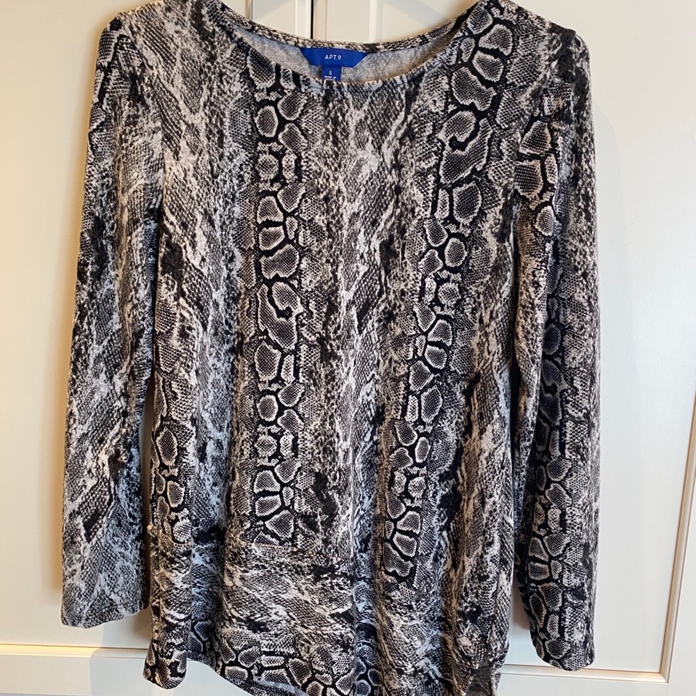 Asymmetrical Black Tunic